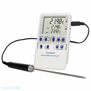 TRACEABLE Digital Therm Excursion-Trac Datalog, 33HP69