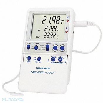 TRACEABLE Digital Therm Memory-Loc Datalogging, 33HP73