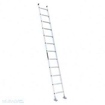 LOUISVILLE Straight Ladder 12 ft Aluminum Natural, 33J653