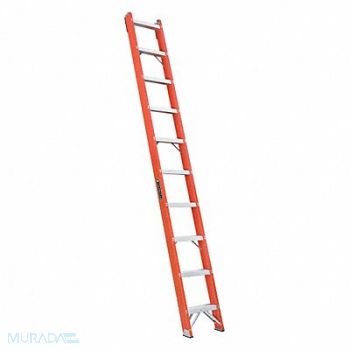 LOUISVILLE Straight Ladder 10ft. Fiberglass Natural, 33J675