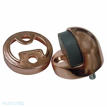 GRAINGER APPROVED Dome Door Stop Floor-Mount Satin Bronze, 33J815