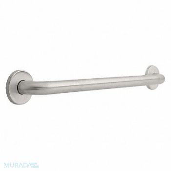 FRANKLIN BRASS Grab Bar SS Satin 24 in L, 33KK45