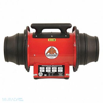 AIR SYSTEMS INTERNATIONAL Haz Loc Duct Fan 8-10 In 1390 CFM 230V, 33L389
