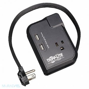 TRIPP LITE Datacom Surge Protector 3 Outlet Blk, 33L730