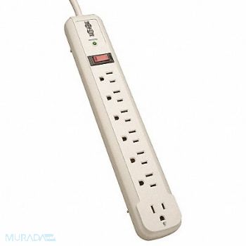 TRIPP LITE Surge Protector Strip 7 Outlet Wht, 33L744