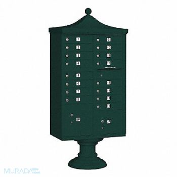 SALSBURY INDUSTRIES Regency CBU USPS Access 16 Doors Green, 33MD08