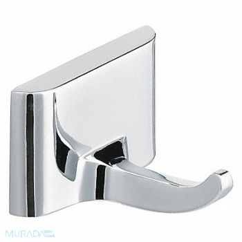 BRADLEY Bathroom Hook Zinc Polished 2 1/8 in W, 33MP55