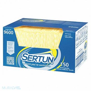 SERTUN Rechargeable Indicator Towels PK150, 33NU35