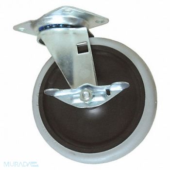 RUBBERMAID COMMERCIAL PRODUCTS Caster Swivel with Brake 5 In, 33PT91