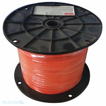 DAYTON Cable 3/32 in 500 ft 7 x 7 Orange Vinyl, 33RG48