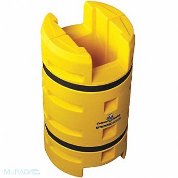 SENTRY Column Protector Yellow 8inLx8inW LLDPE, 33RH93