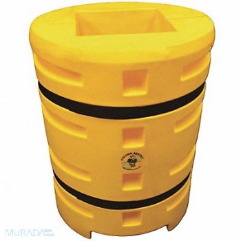 SENTRY Column Protector Yllw 20inLx20inW LLDPE, 33RH99