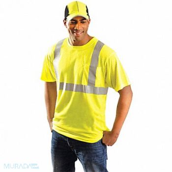 OCCUNOMIX H9261 T-Shirt 5XL Fit 64 in Yellow Polyester, 33TY78