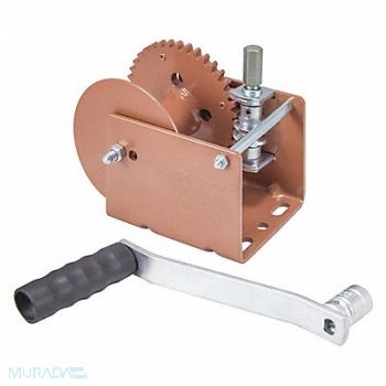 DUTTON-LAINSON Gear Winch w/Hex Drive Worm Gear 2000 lb, 33UD44