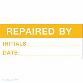 BRADY Maintenance Label 5/8 H 1-1/2 W PK14, 33VG92