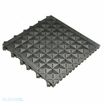 SAFE-FLEX Antifatigue Mat Black 18 x 18 PK10, 33VL83