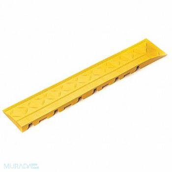 SAFE-FLEX Mat Edging Yellow 4 in x 22 in PK2, 33VL88