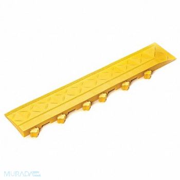 SAFE-FLEX Mat Edging Yellow 4 in x 22 Iin PK2, 33VL89