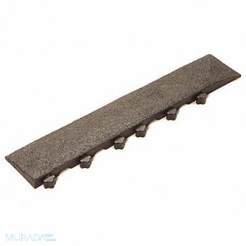 SAFE-FLEX Mat Edging Black 4 in x 18 in PK2, 33VL93
