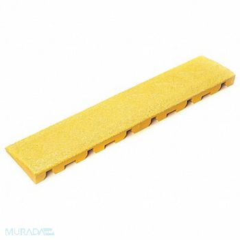 SAFE-FLEX Mat Ramp Yellow 4 in x 18 in PK10, 33VL94