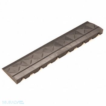 SAFE-FLEX Mat Ramp Black 4 in x 18 in PK10, 33VL99
