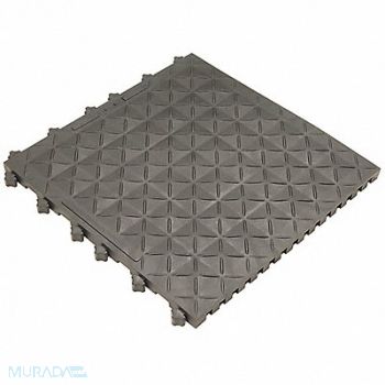 SAFE-FLEX Antifatigue Mat Black 18 x 18 PK10, 33VM05