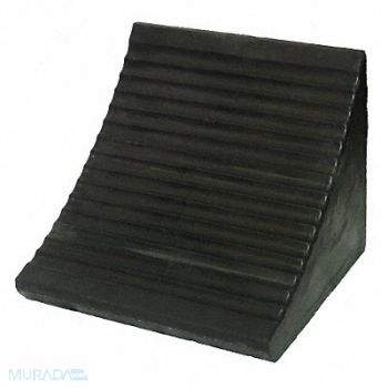 AME Wheel Chock 10 In H Rubber Black, 33W462