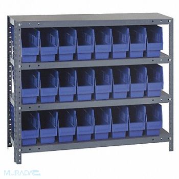 QUANTUM STORAGE SYSTEMS G7415 Bin Shlvng 12inx39inx36in Blue, 33Z238