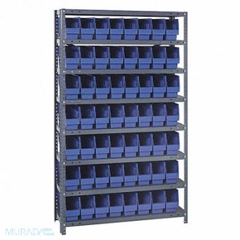 QUANTUM STORAGE SYSTEMS G7418 Bin Shlvng 12inx75inx36in Blue, 33Z242