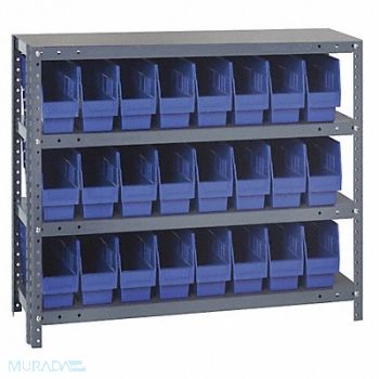 QUANTUM STORAGE SYSTEMS G7422 Bin Shlvng 18inx39inx36in Blue, 33Z246
