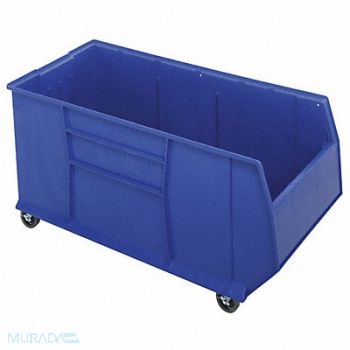 QUANTUM STORAGE SYSTEMS G7023 Mobile Bin Blue Polypropylene 17 1/2 in, 33Z282
