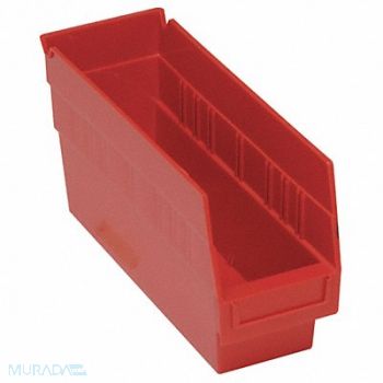 QUANTUM STORAGE SYSTEMS G7026 Shelf Bin Red Polypropylene 8 in, 33Z286