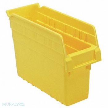 QUANTUM STORAGE SYSTEMS G7026 Shelf Bin Yellow Polypropylene 8 in, 33Z287