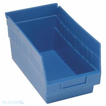 QUANTUM STORAGE SYSTEMS G7027 Shelf Bin Blue Polypropylene 8 in, 33Z288