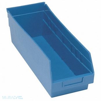 QUANTUM STORAGE SYSTEMS G7029 Shelf Bin Blue Polypropylene 8 in, 33Z294