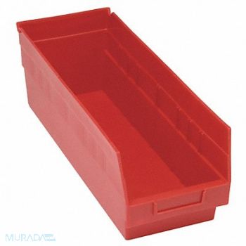 QUANTUM STORAGE SYSTEMS G7029 Shelf Bin Red Polypropylene 8 in, 33Z295