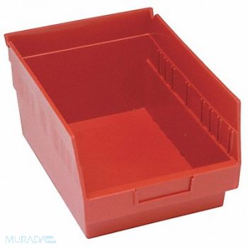 QUANTUM STORAGE SYSTEMS G7032 Shelf Bin Red Polypropylene 8 in, 33Z305