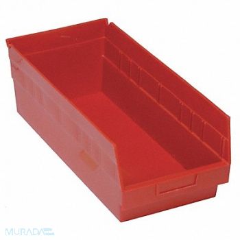 QUANTUM STORAGE SYSTEMS G7033 Shelf Bin Red Polypropylene 8 in, 33Z308