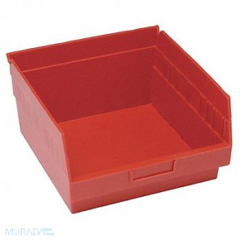 QUANTUM STORAGE SYSTEMS G7034 Shelf Bin Red Polypropylene 8 in, 33Z311