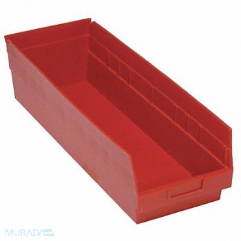 QUANTUM STORAGE SYSTEMS G7036 Shelf Bin Red Polypropylene 8 in, 33Z317