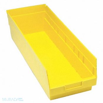 QUANTUM STORAGE SYSTEMS G7036 Shelf Bin Yellow Polypropylene 8 in, 33Z318