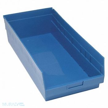 QUANTUM STORAGE SYSTEMS G7037 Shelf Bin Blue Polypropylene 8 in, 33Z319