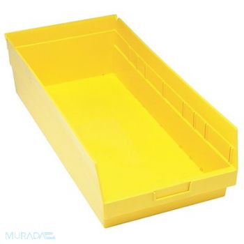 QUANTUM STORAGE SYSTEMS G7037 Shelf Bin Yellow Polypropylene 8 in, 33Z321