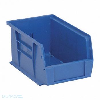 QUANTUM STORAGE SYSTEMS G7039 Hang and Stack Bin Blue PP 5 in, 33Z323