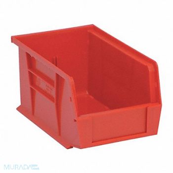 QUANTUM STORAGE SYSTEMS G7039 Hang and Stack Bin Red PP 5 in, 33Z326