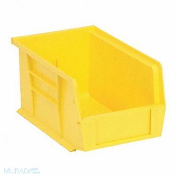QUANTUM STORAGE SYSTEMS G7039 Hang and Stack Bin Yellow PP 5 in, 33Z327