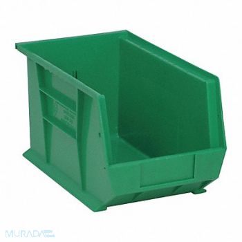 QUANTUM STORAGE SYSTEMS G7041 Hang and Stack Bin Green PP 8 in, 33Z337