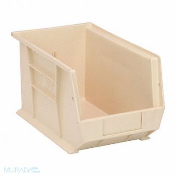 QUANTUM STORAGE SYSTEMS G7041 Hang and Stack Bin Ivory PP 8 in, 33Z338