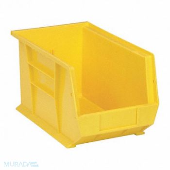 QUANTUM STORAGE SYSTEMS G7041 Hang and Stack Bin Yellow PP 8 in, 33Z340