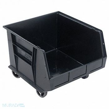 QUANTUM STORAGE SYSTEMS G7042 Mobile Bin Black Polypropylene 11 in, 33Z341